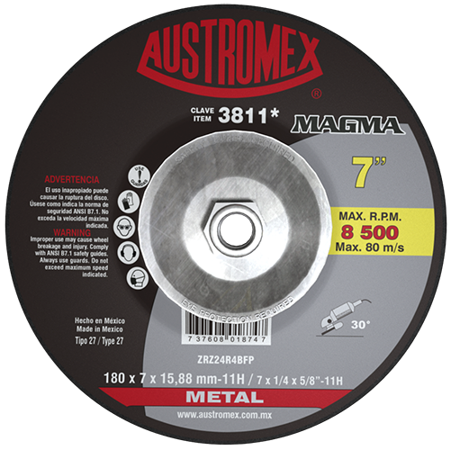Discos de desbaste 180X7X22.23mm